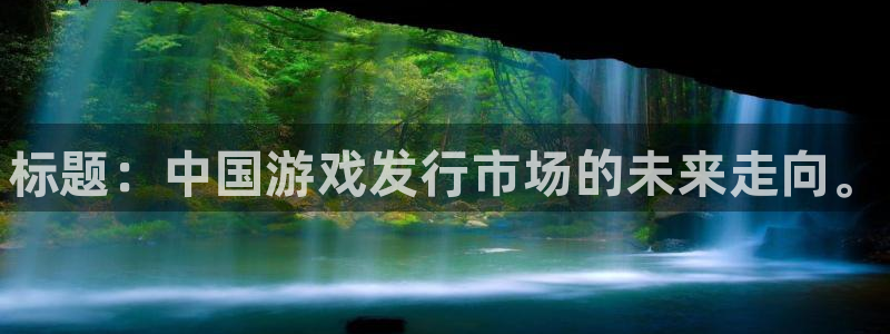 门徒娱乐财神联盟：标题：中国游戏发行市场的未来走向。